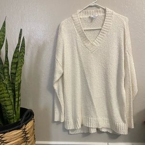 TIME AND TRU Womens Long Sleeve Sweater, Large